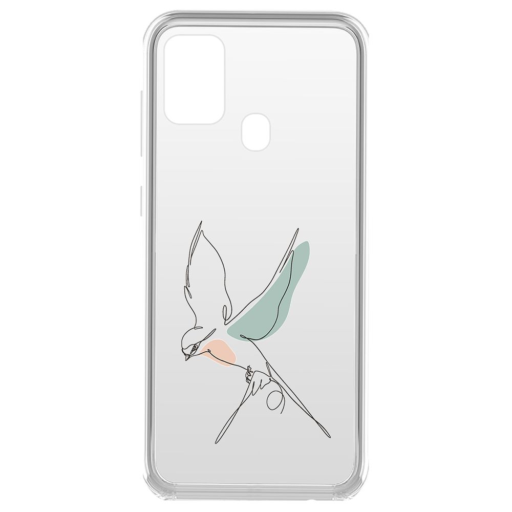 

Чехол-накладка Krutoff Clear Case Полет для Samsung Galaxy A21s (A217), Прозрачный