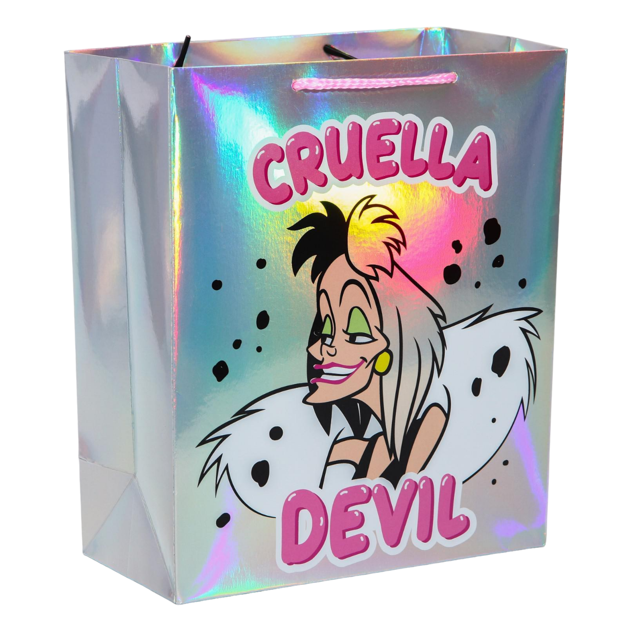 

Пакет голография горизонтальный "Cruella Devil", Disney, 25 х 21 х 10 см, Разноцветный