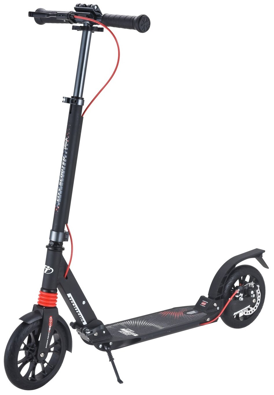 

Самокат Tech Team City Scooter Disk Brake 2021 черный, City Scooter Disk Brake