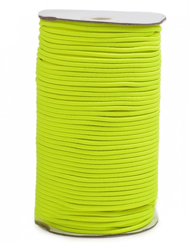Резинка шляпная (шнур круглый), цвет: F229 ярко-салатовый, 3 мм x 100 м