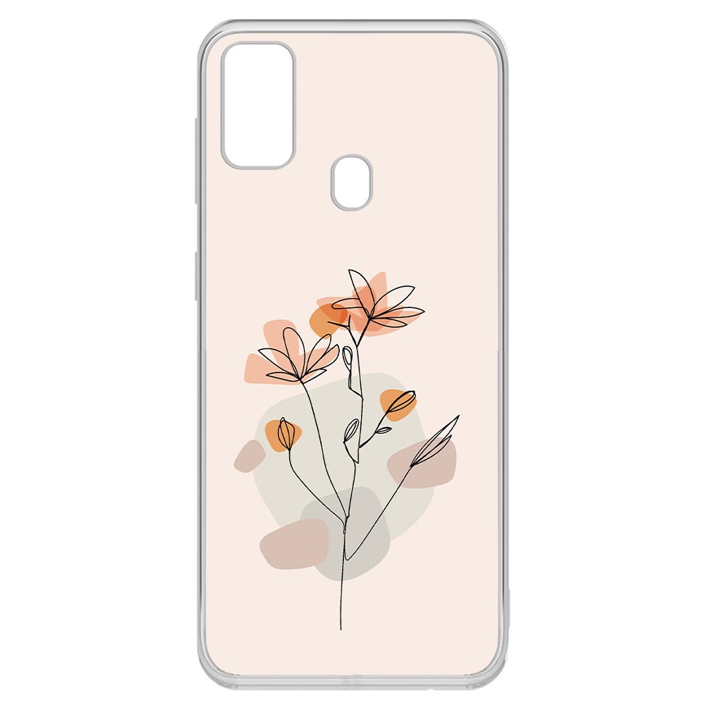 

Чехол-накладка Krutoff Clear Case Ромашки для Samsung Galaxy M21 (M215)