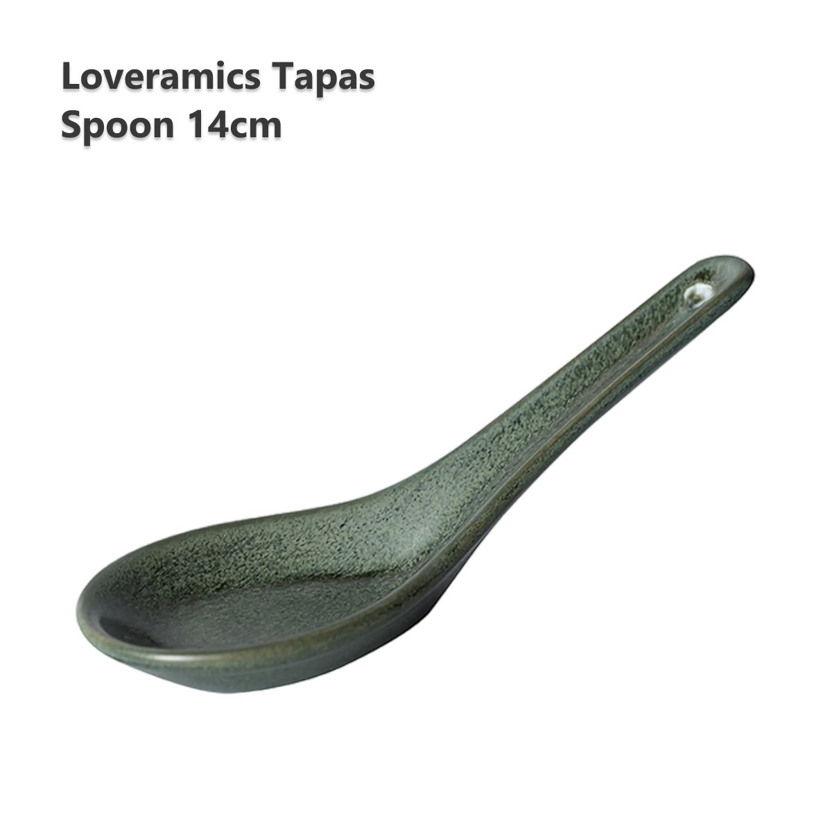 Керамическая ложка Loveramics Tapas 14cm Spoon (Matte Dark Green) D114-27BDG