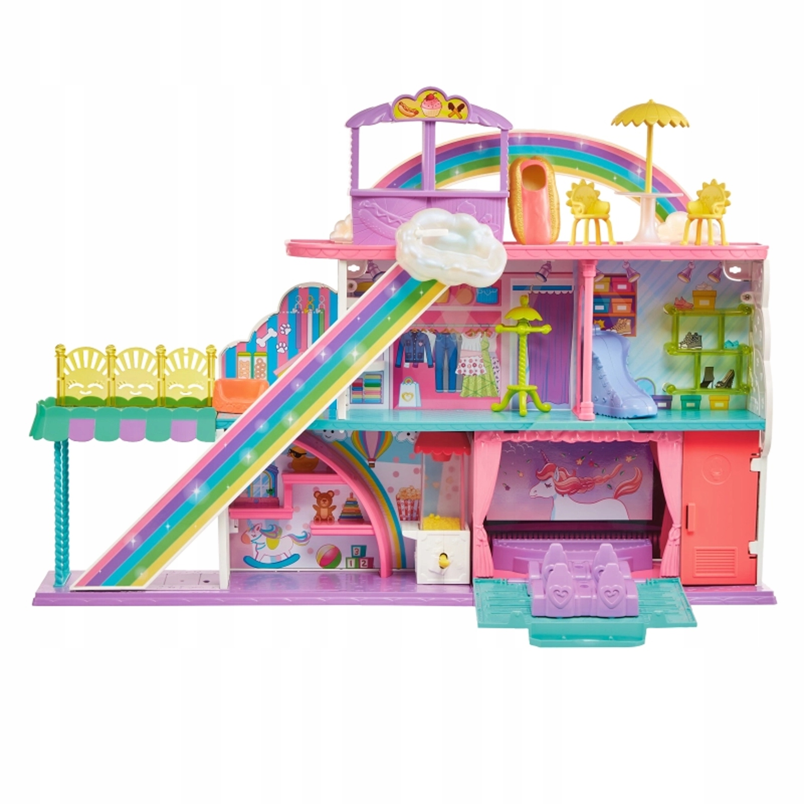 

Игровой набор Polly Pocket Радужный торговый центр HHX78, HHX78