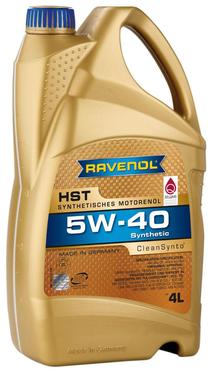 

Моторное масло Ravenol Sae 5W40 Hst 4л