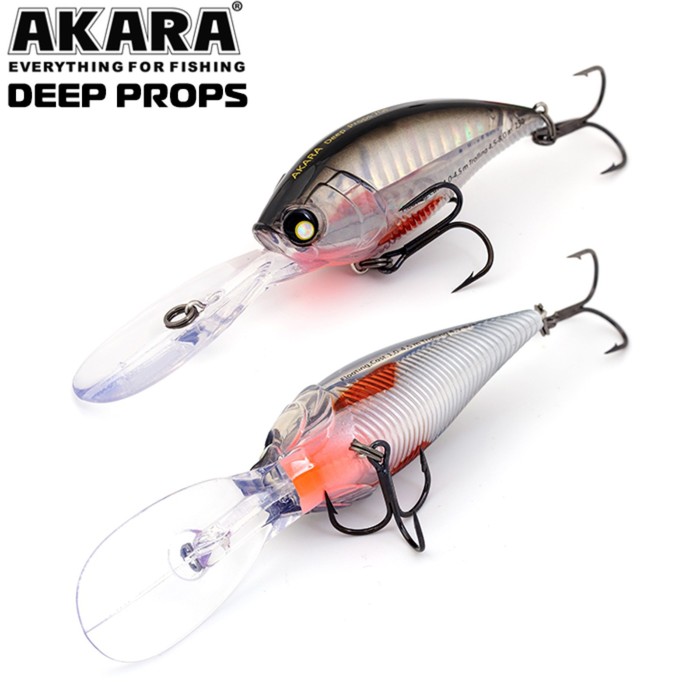 

Воблер Akara Deep Props 70F, цвет A48, длина 7 см, 23 гр., Серебристый