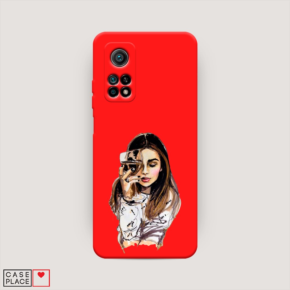 

Чехол Awog на Xiaomi Mi 10T/Mi 10T Pro "Девушка с бокалом", Разноцветный, 39353-1