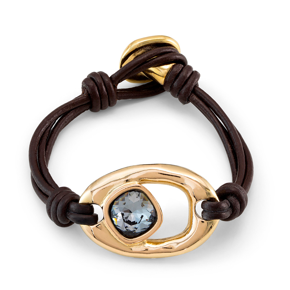 

Браслет из бижутерного сплава р. 15.5 UNOde50 PUL2346NGRORO0M, кристалл, PUL2346NGRORO0M