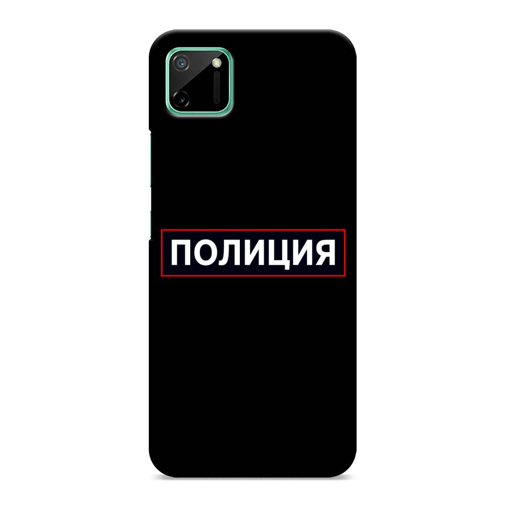 фото Пластиковый чехол "police logo" на realme c11 awog