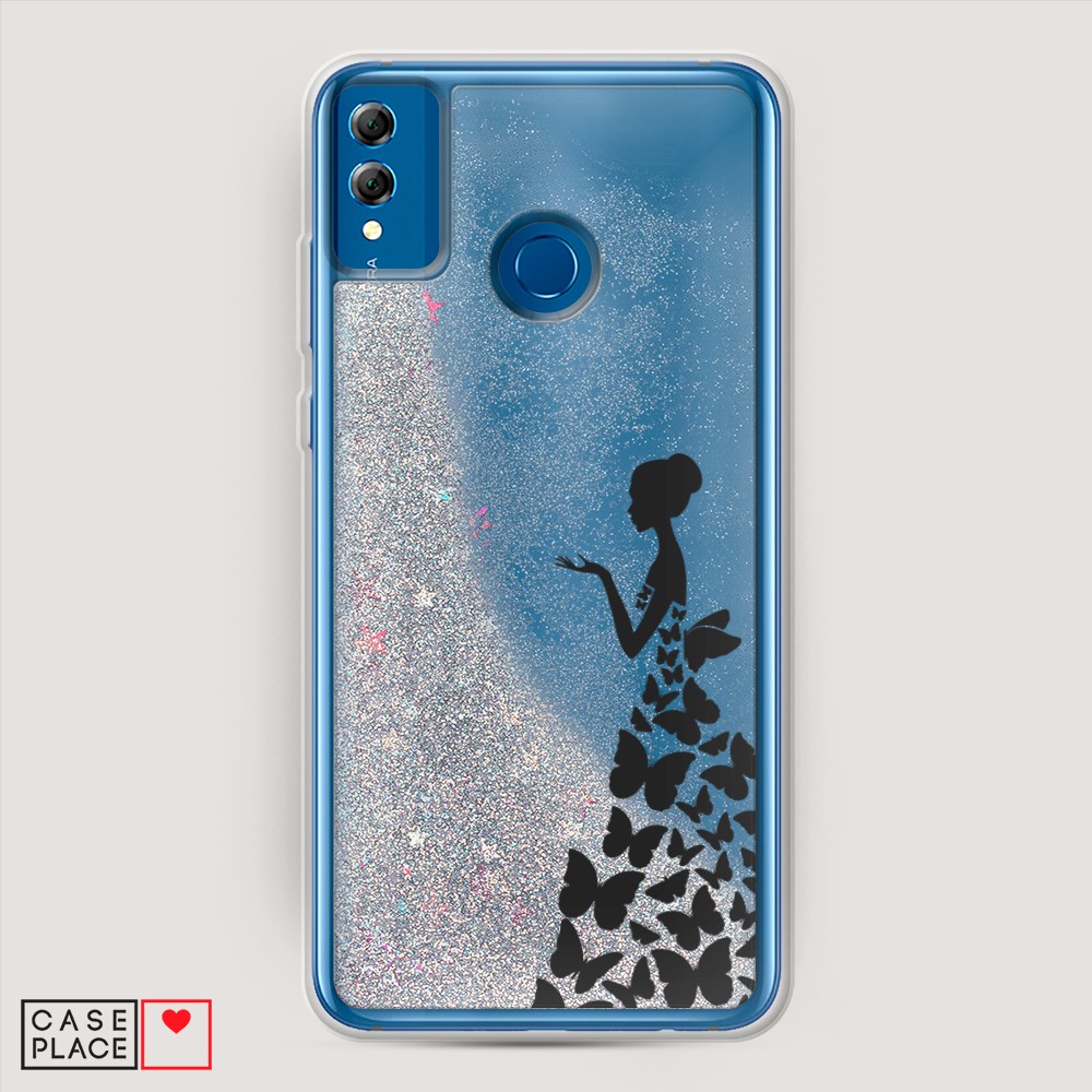 

Чехол Awog на Honor 8x "Дама в бабочках", Разноцветный, 66791-1