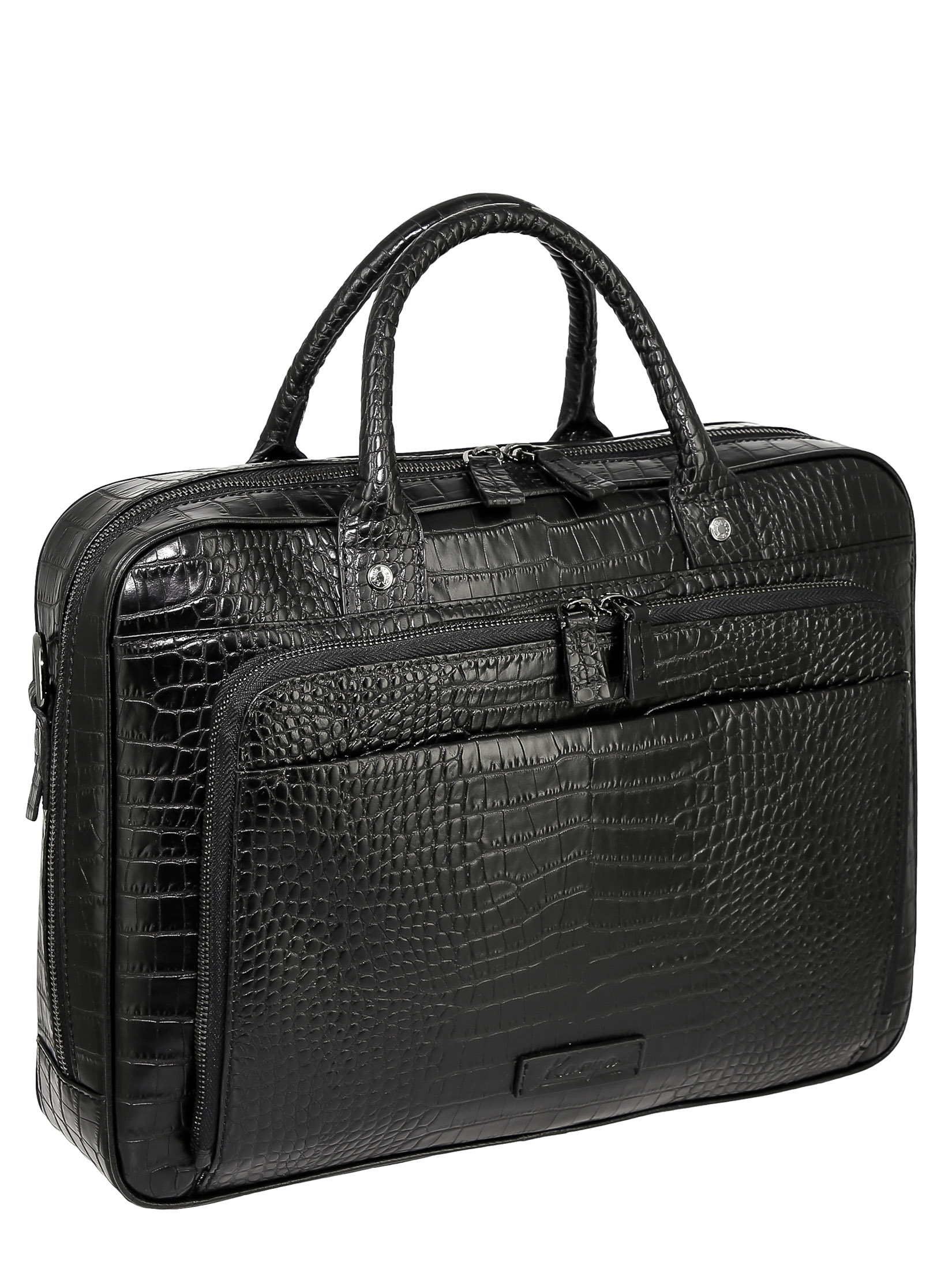 

Сумка мужская Karya 0283K черная/рептилия, Черный, 0283K