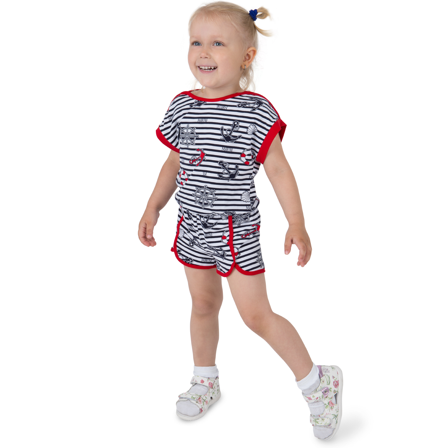 

Полукомбинезон Leader Kids На волне, цвет: белый р.98, ЛКЛ20201565ку01