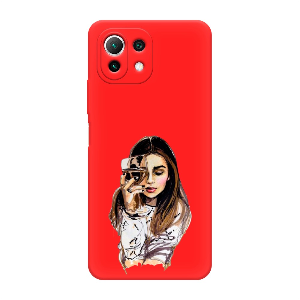 

Чехол Awog на Xiaomi Mi 11 Lite/5G NE "Девушка с бокалом", Разноцветный, 310253-1