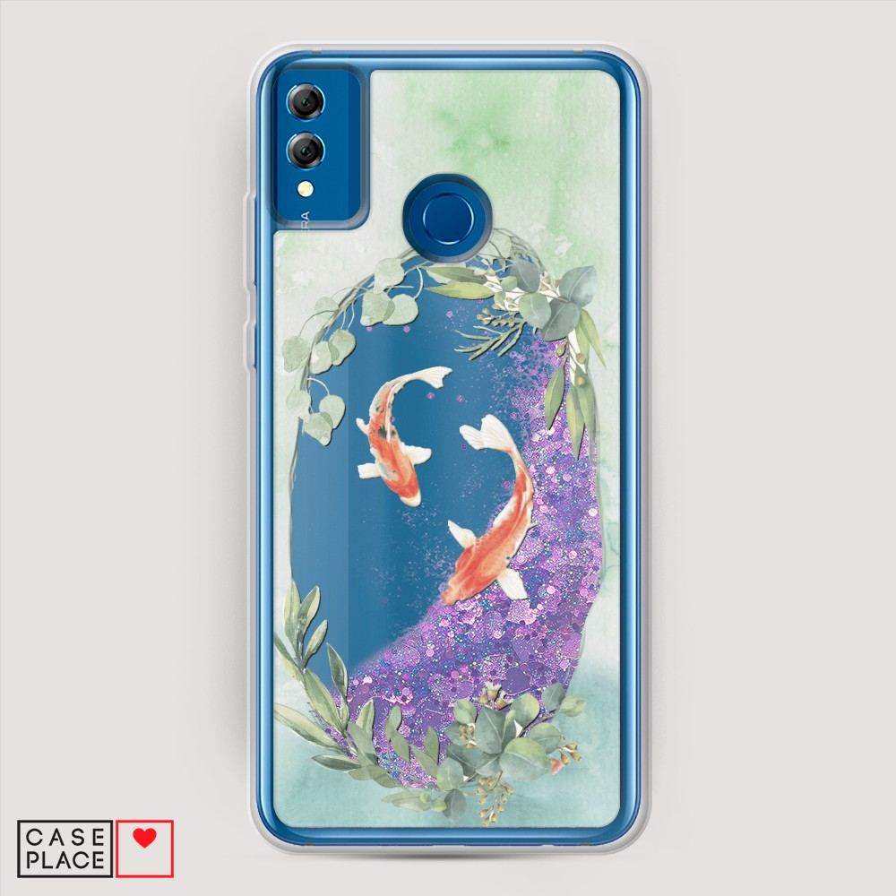 

Чехол Awog на Honor 8x "Две золотые рыбки", Разноцветный, 66792-1