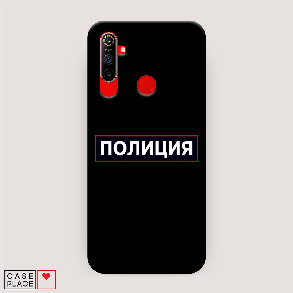 

Пластиковый чехол "Police logo" на Realme C3, 253020-4