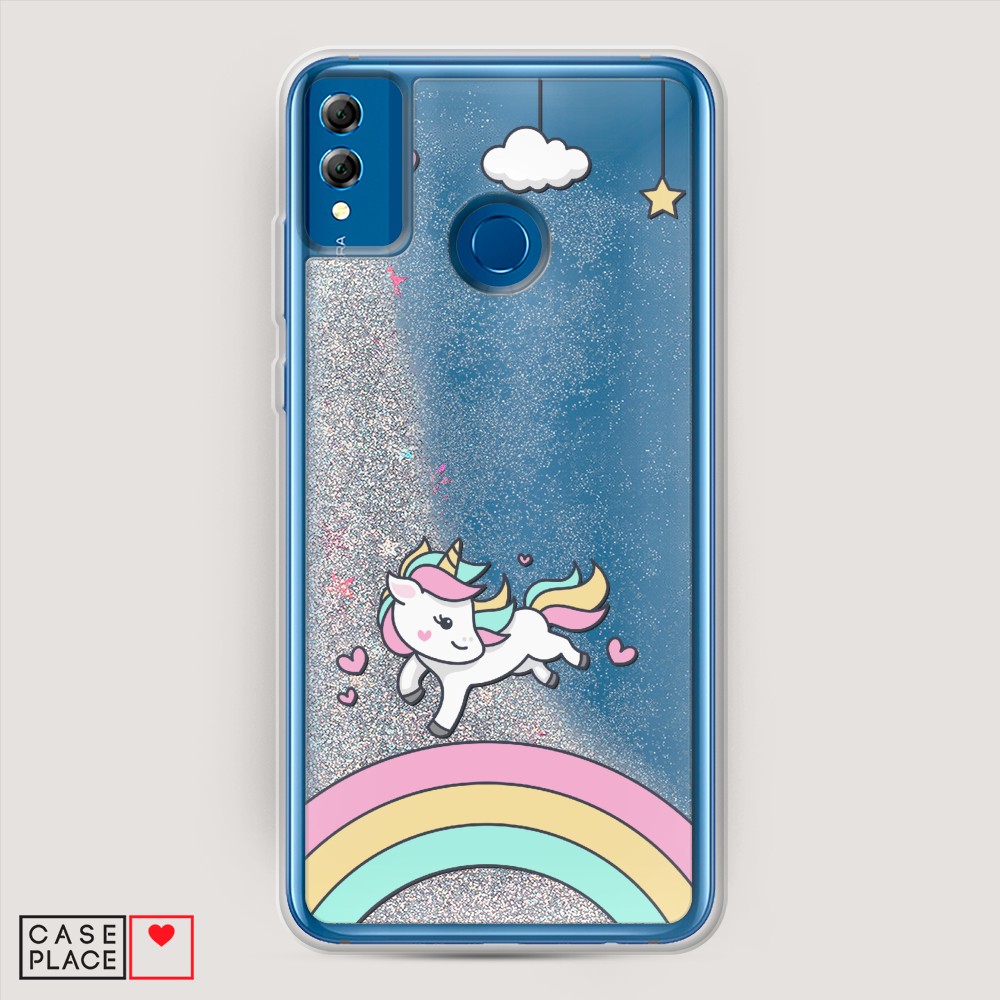 

Чехол Awog на Honor 8x "Единорог на радуге", Разноцветный, 66791-1