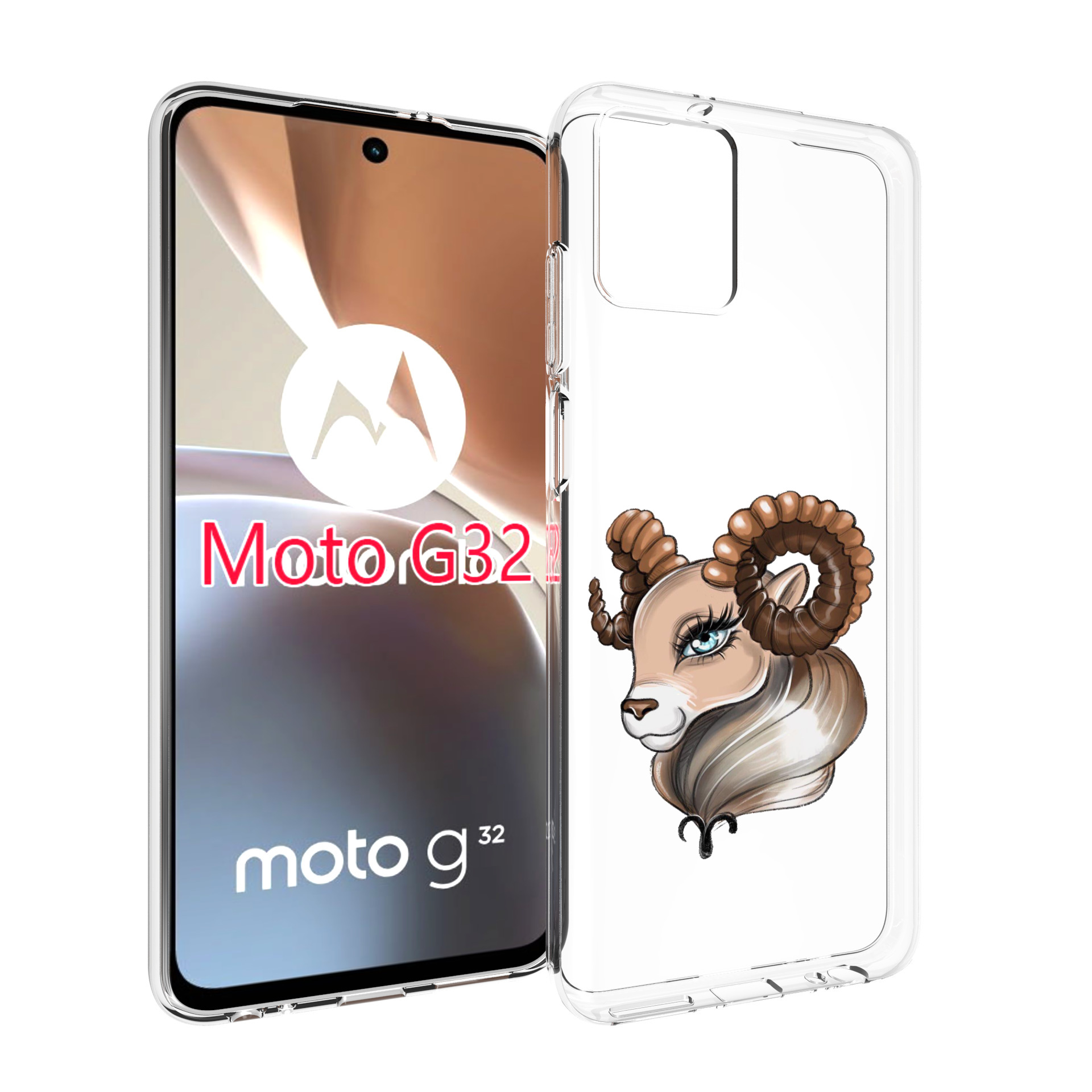 

Чехол MyPads Барашка для Motorola Moto G32, Прозрачный, Tocco