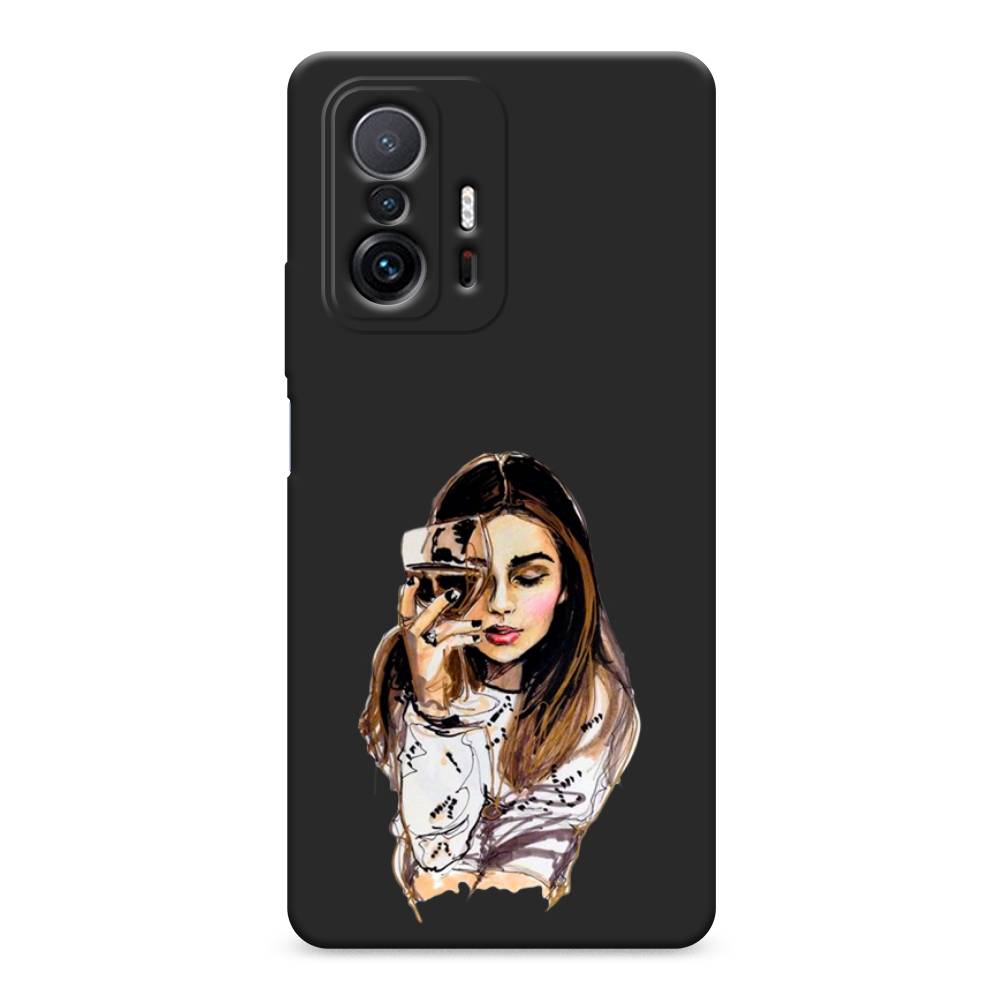 

Чехол Awog на Xiaomi Mi 11T/11T Pro "Девушка с бокалом", Разноцветный, 311252-1