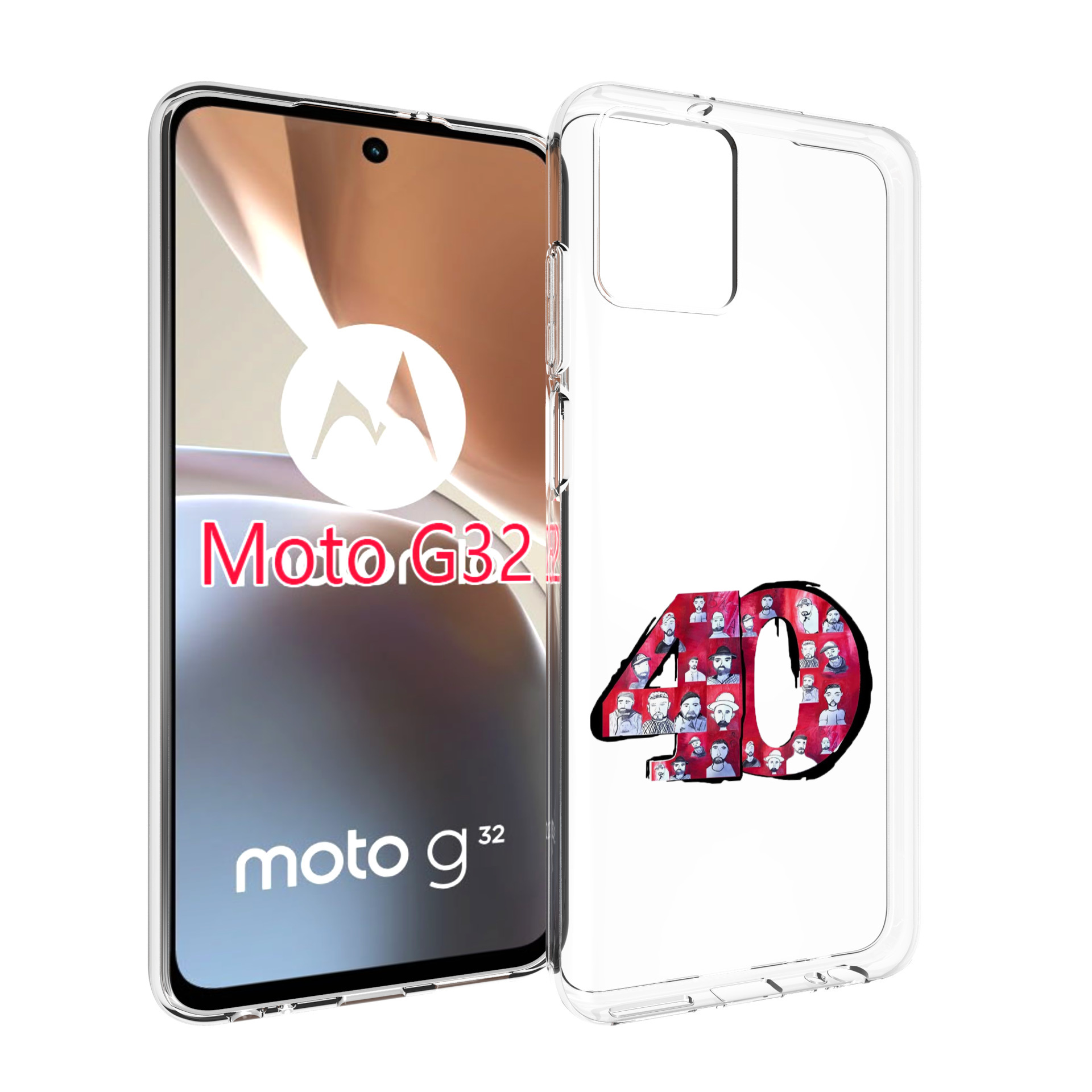 

Чехол MyPads Баста 40 для Motorola Moto G32, Прозрачный, Tocco