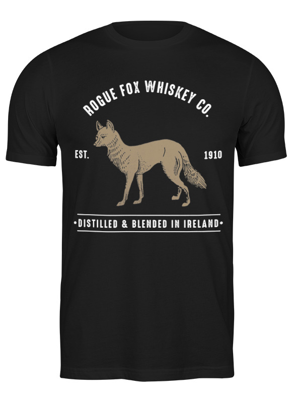 

Футболка мужская Printio Fox here черная 3XL, Черный, Fox here