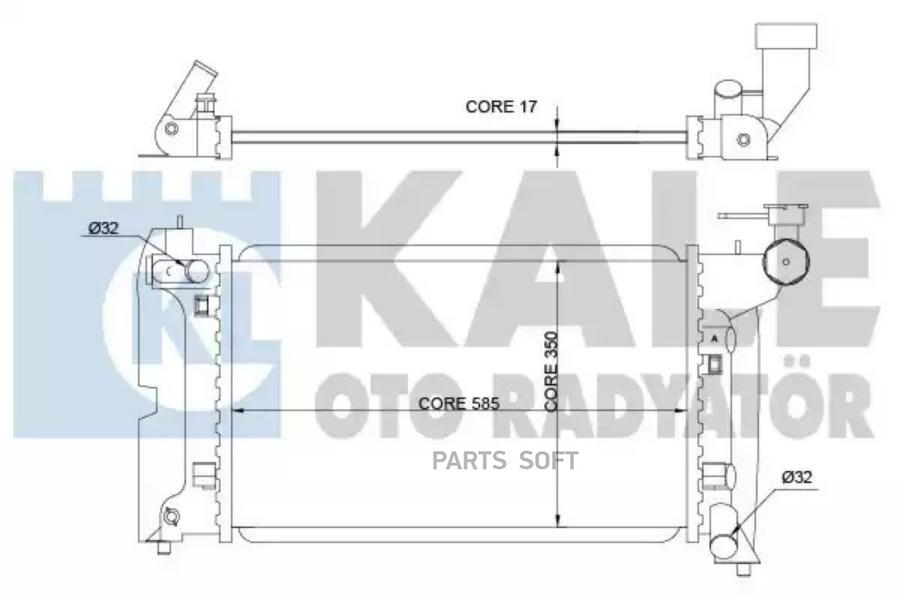 

Радиатор Toyota Corolla/Corolla / Allex/Corolla Verso 01>09 KALE 366900