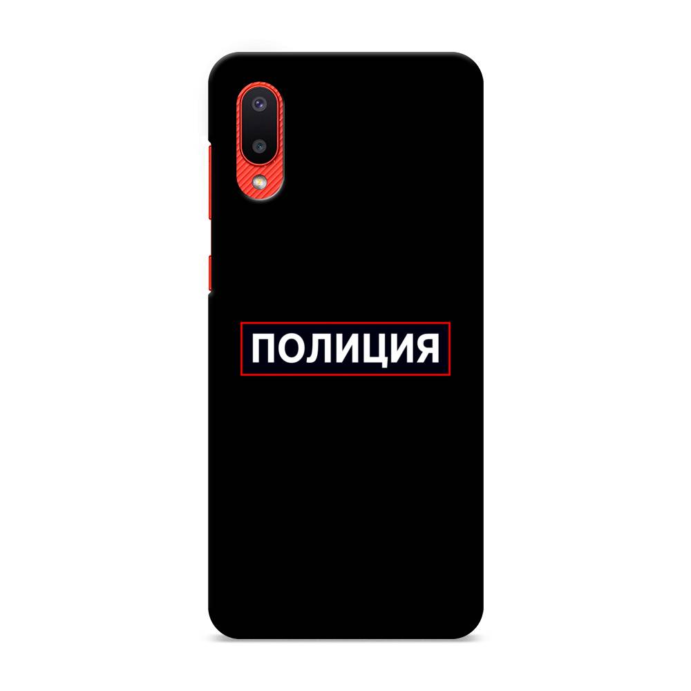 фото Пластиковый чехол "police logo" на samsung galaxy a02 awog