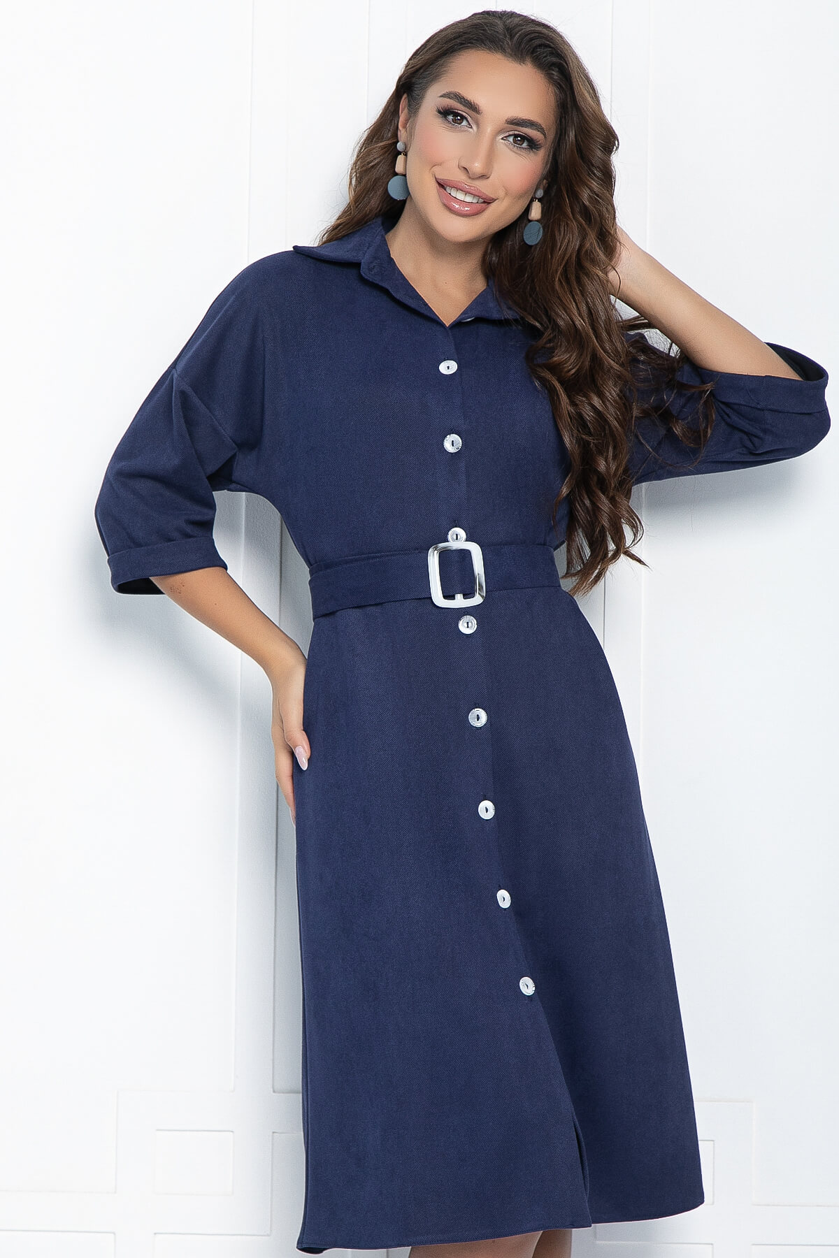 

Платье женское LT Collection Кэсси синее 56 RU, Синий, Кэсси