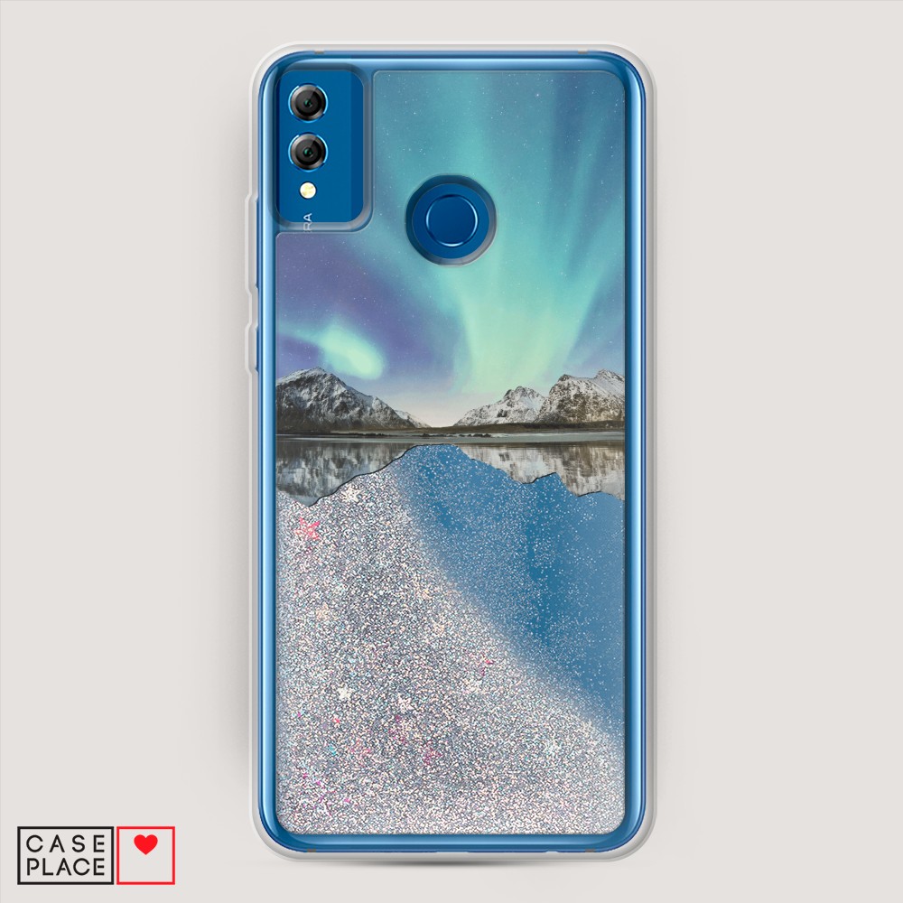 

Чехол Awog на Honor 8x "Горное озеро и сияние", Разноцветный, 66791-1