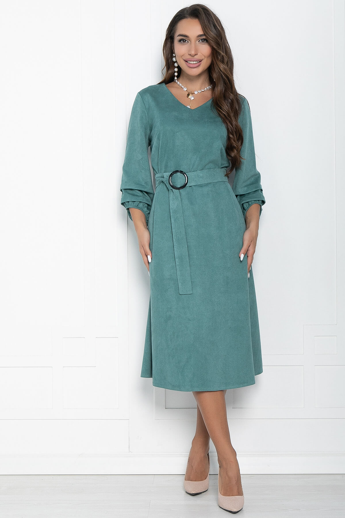 

Платье женское LT Collection Аглая зеленое 56 RU, Зеленый, Аглая