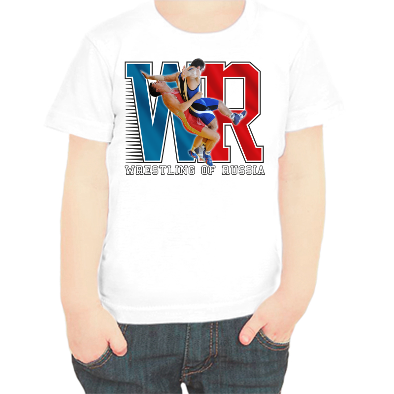 

Футболка мальчику белая 22 р-р wrestling of russia, Белый, fdm_wrestling_jf_russia