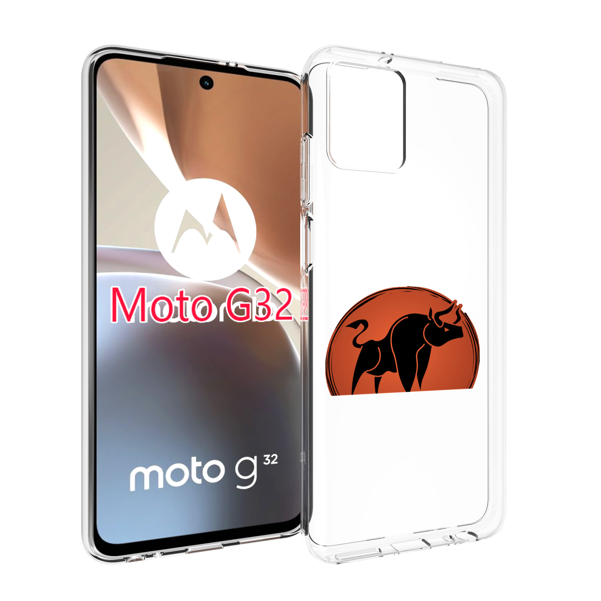 

Чехол MyPads Бык-2 для Motorola Moto G32, Прозрачный, Tocco