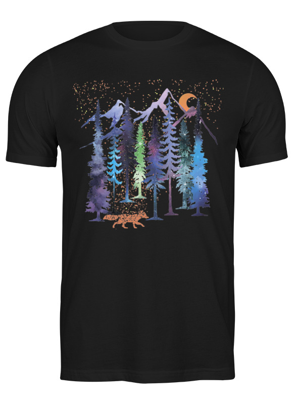 

Футболка мужская Printio Fox here черная 3XL, Черный, Fox here