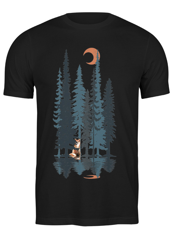 

Футболка мужская Printio Fox here черная 3XL, Черный, Fox here