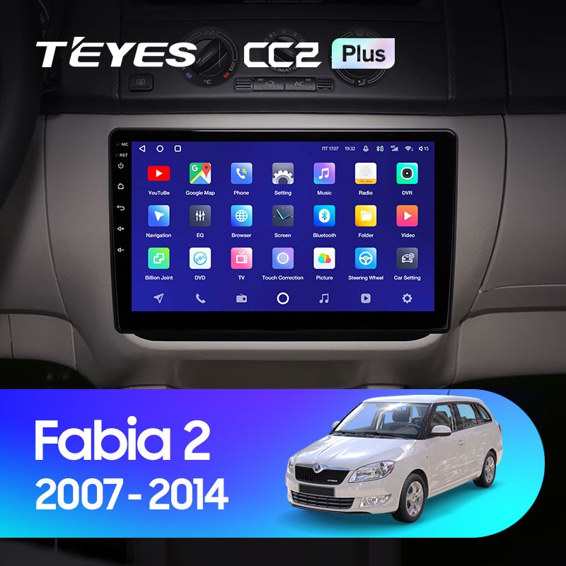

Штатная магнитола Teyes CC2 Plus 4/32 Skoda Fabia 2 (2007-2014), CC2 Plus