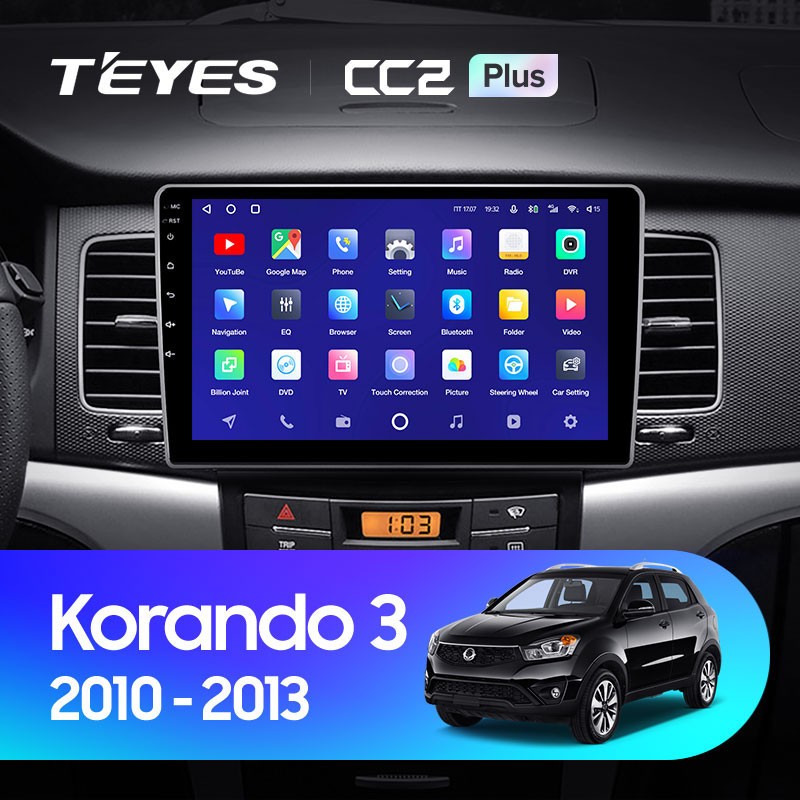 

Штатная магнитола Teyes CC2 Plus 4/32 SsangYong Korando 3 (2010-2013), CC2 Plus