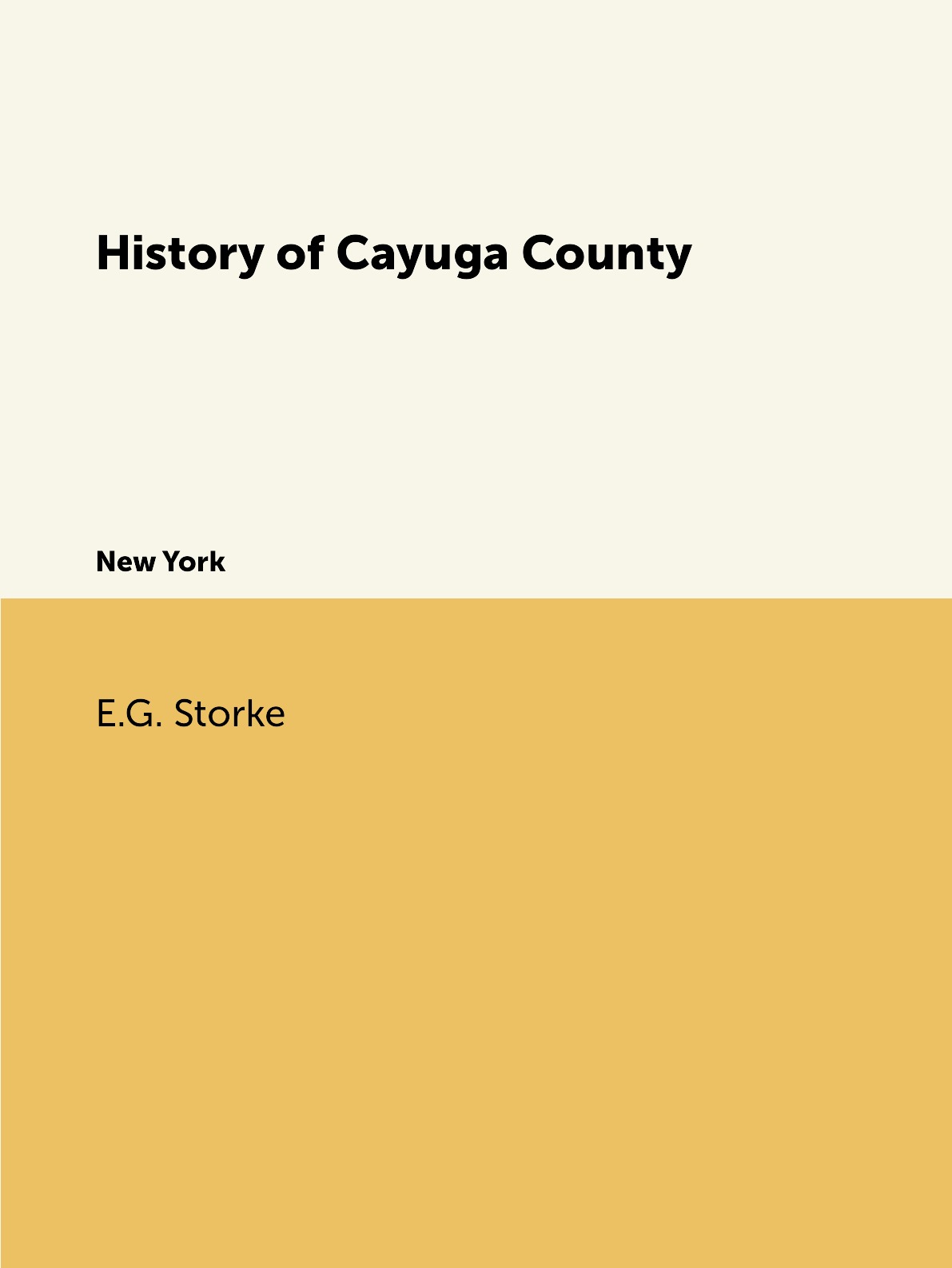 

History of Cayuga County