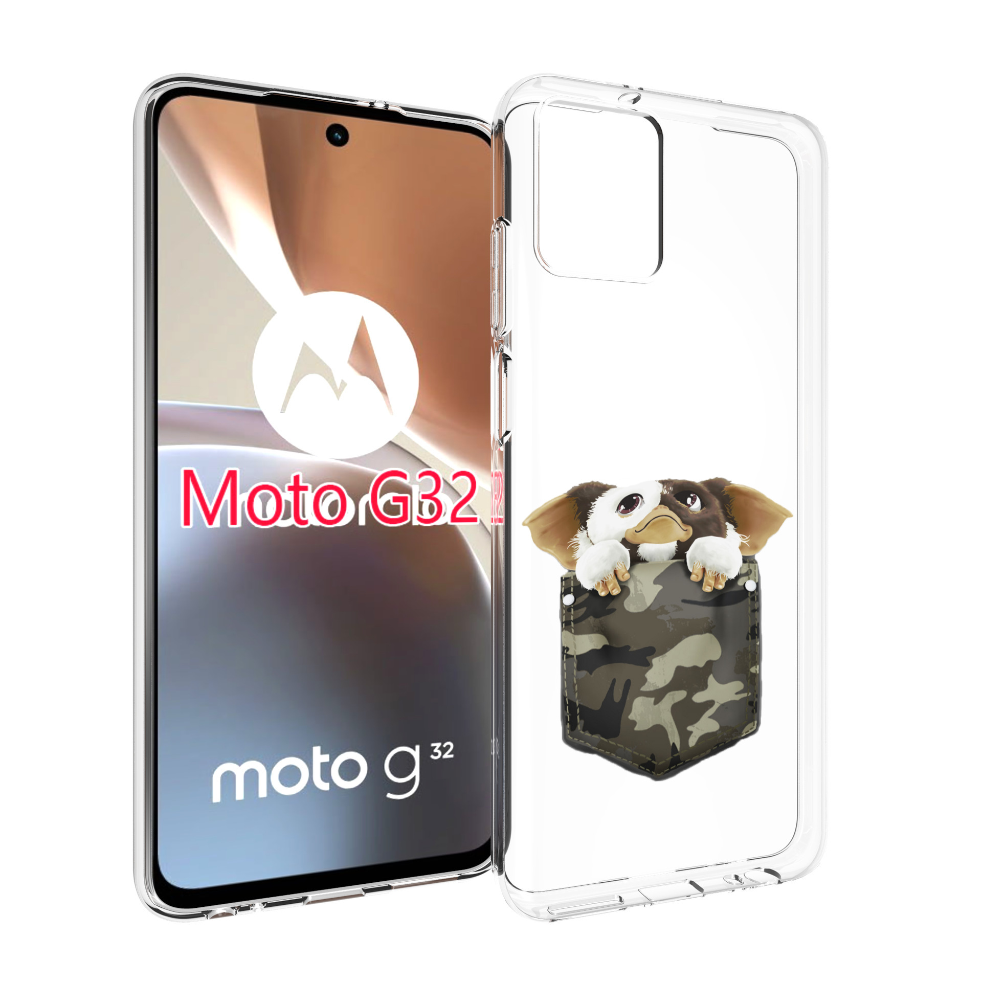 

Чехол MyPads Гизмо для Motorola Moto G32, Прозрачный, Tocco