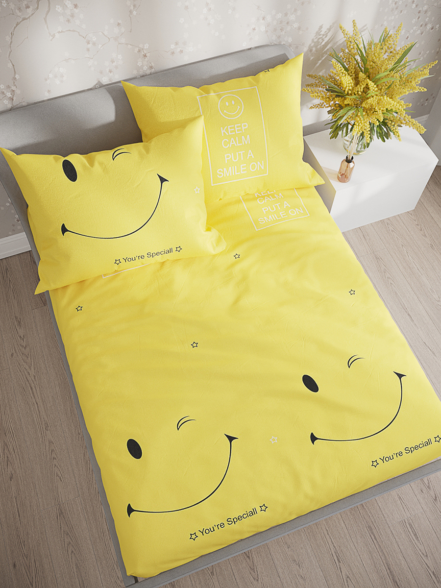 

Простынь на резинке Simple House Smile 120х200 см
