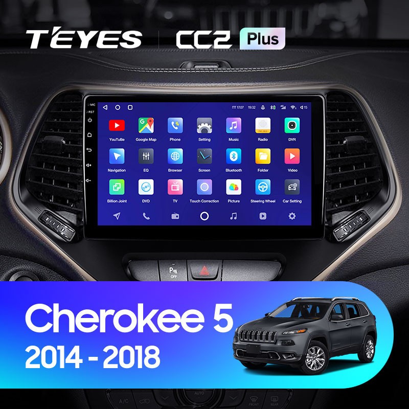 Штатная магнитола Teyes CC2 Plus 4/64 Jeep Cherokee 5 KL (2014-2018)