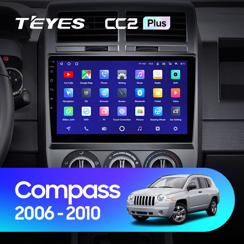 

Штатная магнитола Teyes CC2 Plus 4/64 Jeep Compass 1 MK (2006-2010), CC2 Plus