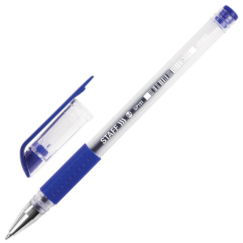 Ручка гелевая с грипом STAFF 