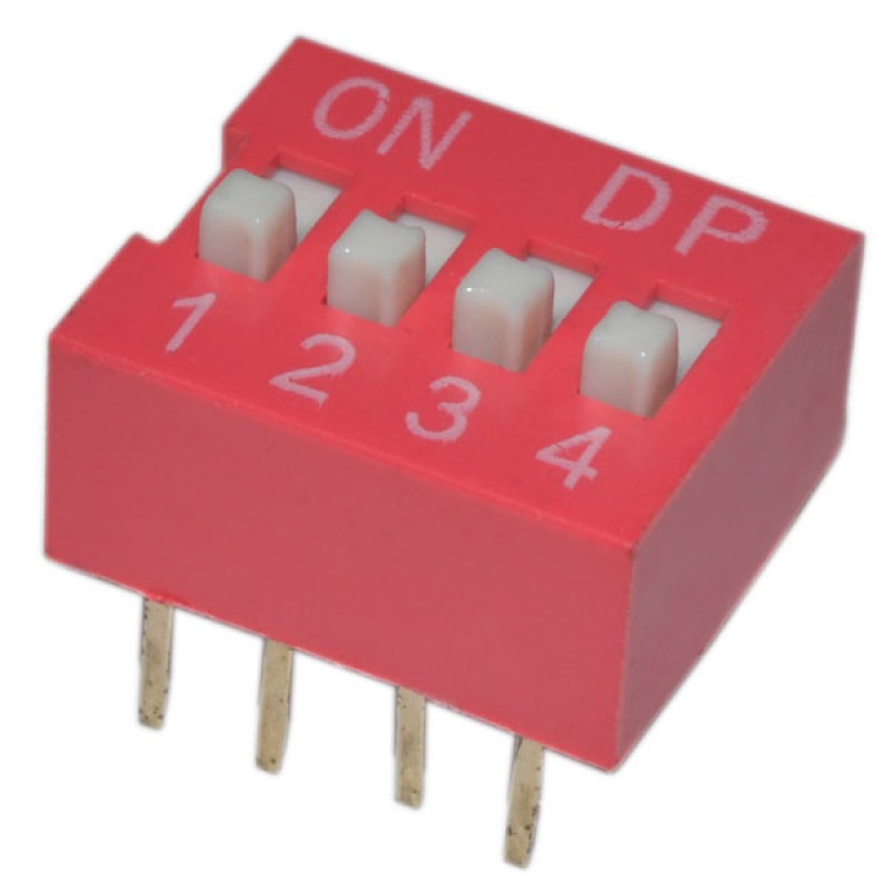 

10 штук, SWD-04 (DS-04) DIP переключатель