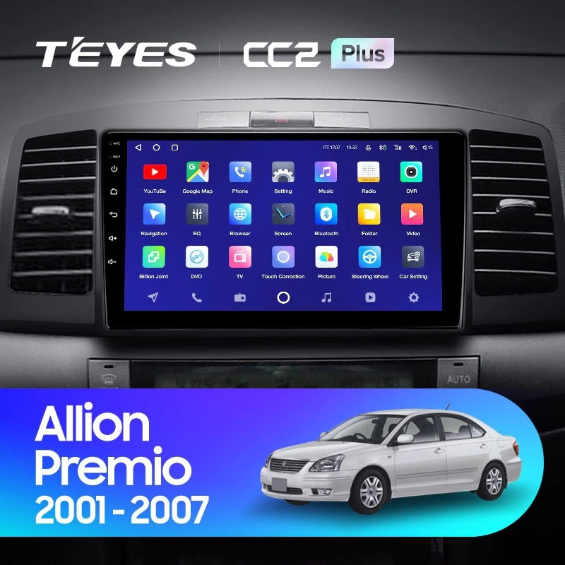 

Штатная магнитола Teyes CC2 Plus 4/32 Toyota Allion (2001-2007), CC2 Plus