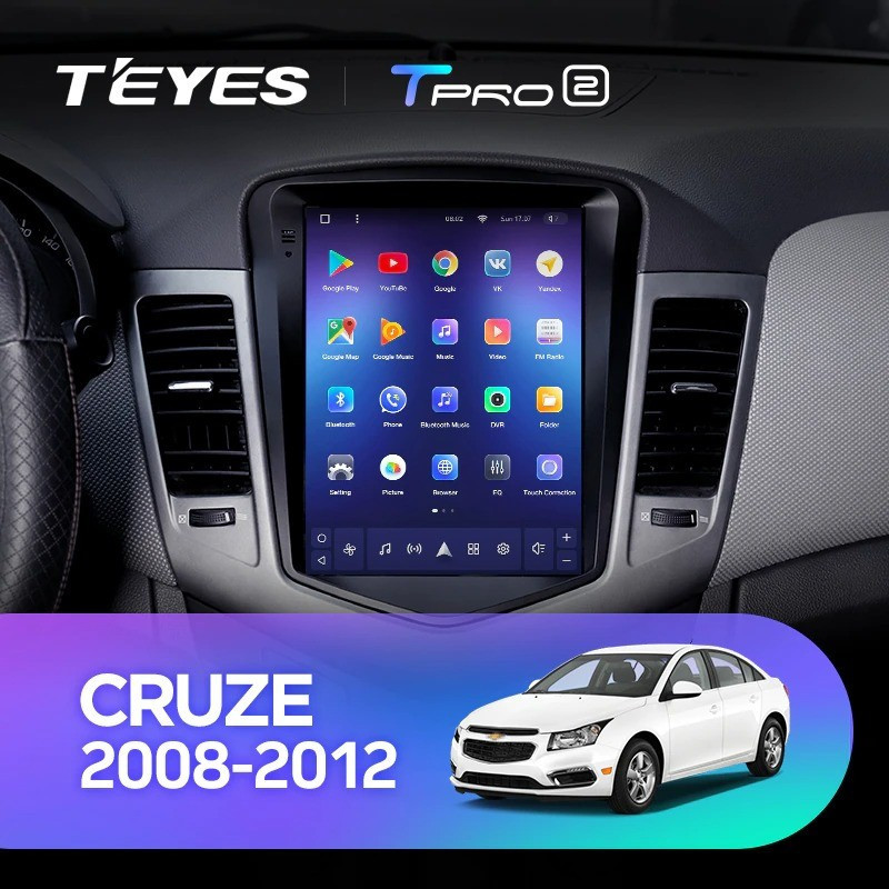 Штатная магнитола Tesla style Teyes TPRO 2 432 Chevrolet Cruze J300 2008-2012 3620000₽