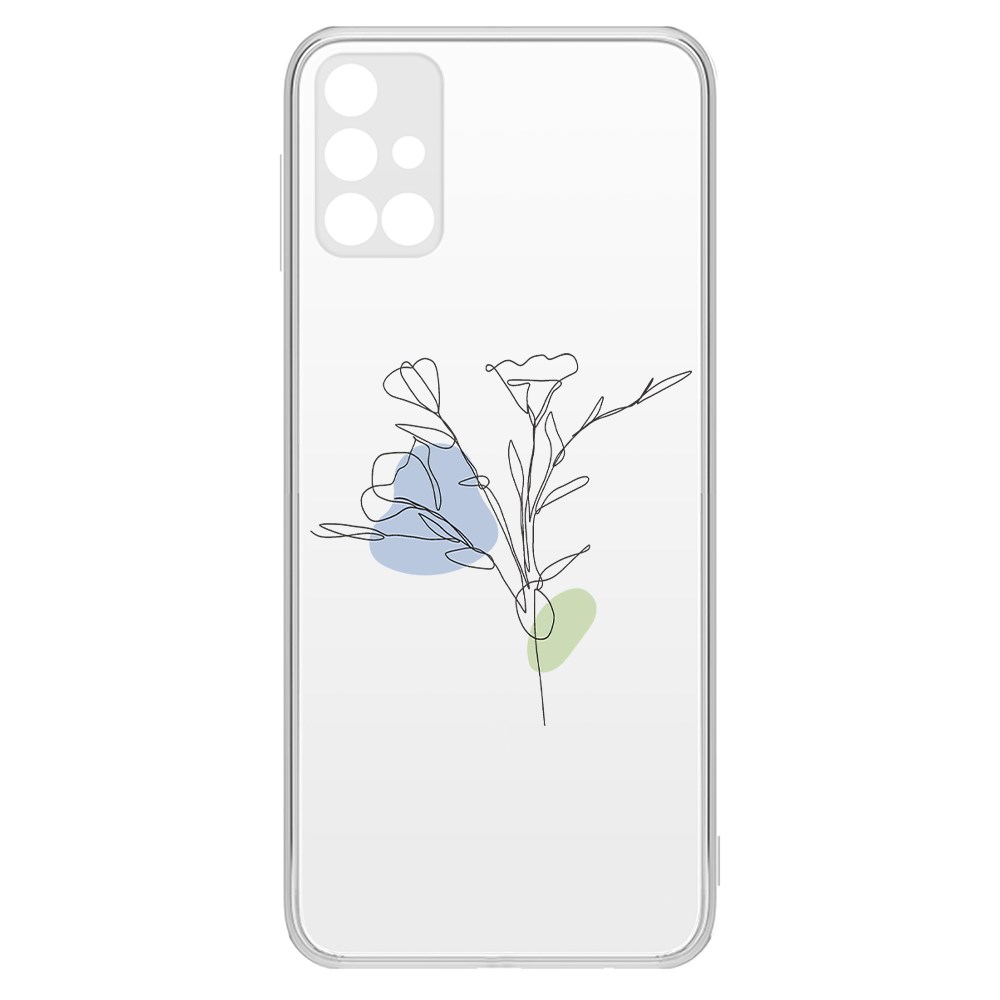 

Чехол-накладка Krutoff Clear Case Эустома для Samsung Galaxy M31s (M317)