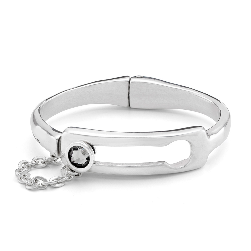 

Браслет из бижутерного сплава р. 15.5 UNOde50 PUL2367GRSMTL0M, кристалл, PUL2367GRSMTL