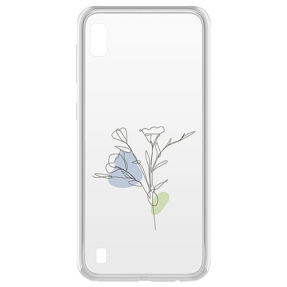 

Чехол-накладка Krutoff Clear Case Эустома для Samsung Galaxy A10 (A105), Прозрачный