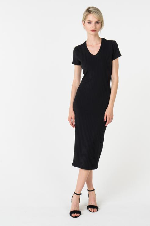 

Платье-футболка женское Trendy Angel TASS18D0035 черное XL, TASS18D0035