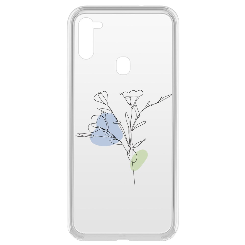 

Чехол-накладка Krutoff Clear Case Эустома для Samsung Galaxy M11 (M115)