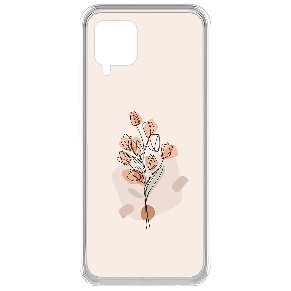 

Чехол-накладка Krutoff Clear Case Букет тюльпанов для Samsung Galaxy A42 5G (A426), Прозрачный
