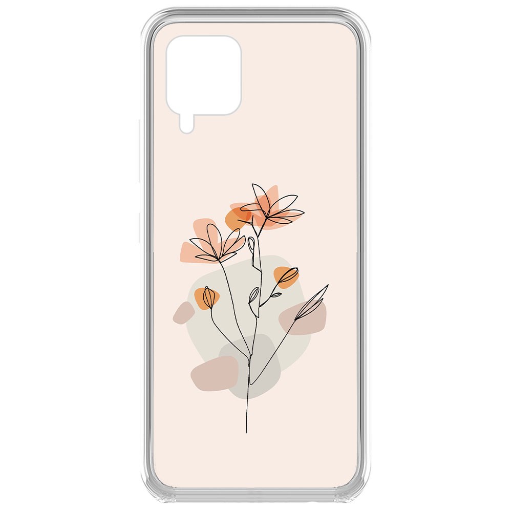 

Чехол-накладка Krutoff Clear Case Ромашки для Samsung Galaxy A42 5G (A426), Прозрачный